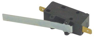microswitch with lever 250V 15A 1NCconnection male faston 6.3mm