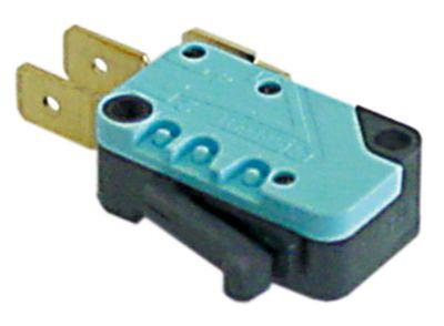 microswitch with lever 250V 16A 1COconnection male faston 6.3mm