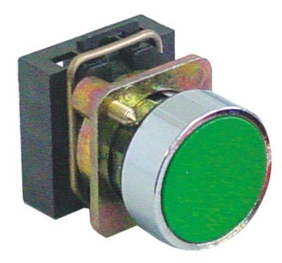 push button mounting measurements ø22mm green