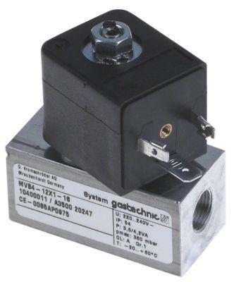 solenoid valve 230VAC inlet M12x1 outlet M12x1connection M12x1 L 52mm p max 0,36bar p min 0bar