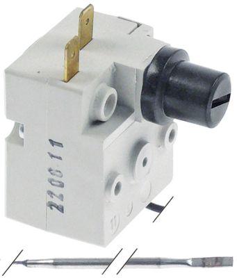 Sikkerhedstermostat Frakoblingstemp. 320°C 1-polet 1NC 20A Føler ø 3mm Føler L 165mm