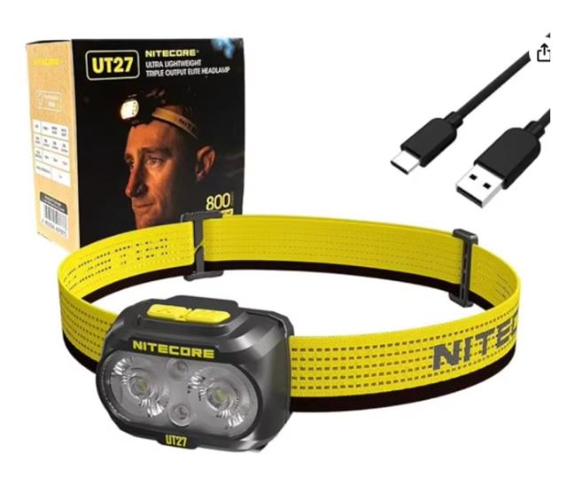 NITECORE UT27 pandelampe - 800 lumen