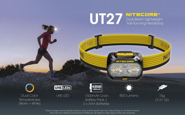 NITECORE UT27 pandelampe - 800 lumen