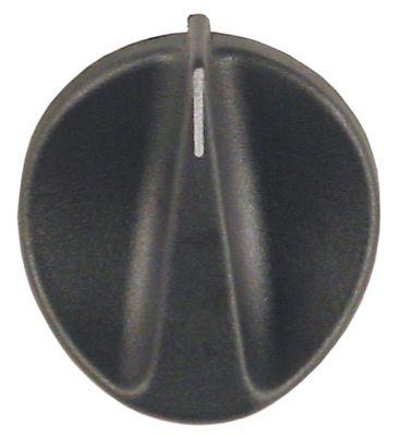 knob switch zero mark ø 52mm shaft ø 6x4.6mmshaft flat upper black