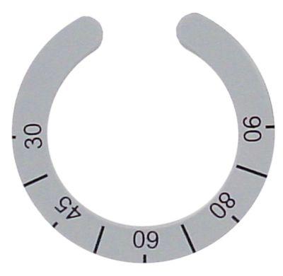 Knapsymbol Termostat T.maks. 90°C 30-90°C