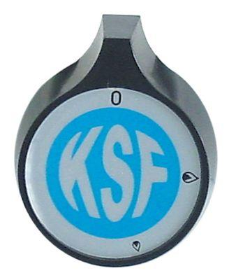 Knap Gashane uden tændflamme  -°C ø 53mm Akse ø 8x5,5mm passer til KSF sort