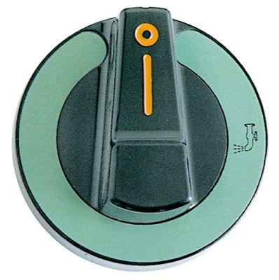 Knap Vand ø 75mm Akse ø 10x8mm Udglatning oppe