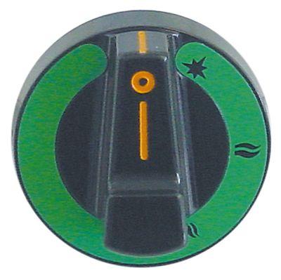 knob gas tap with ignition flame