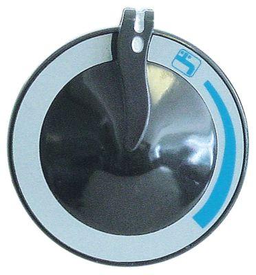 Knap Vand koldt ø 68mm Akse ø 10x8mm Udglatning oppe
