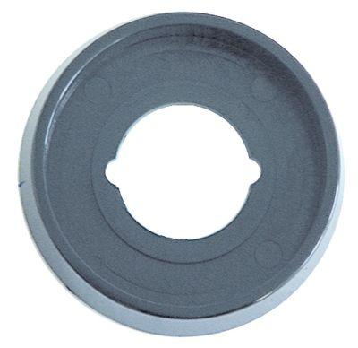 rosette for knob black ID ø 72mm