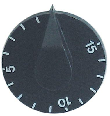 Knap Tid 15min ø 44mm passer til FABA sort