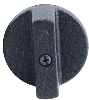 knob switch zero mark ø 42mm shaft ø 5x5mm black