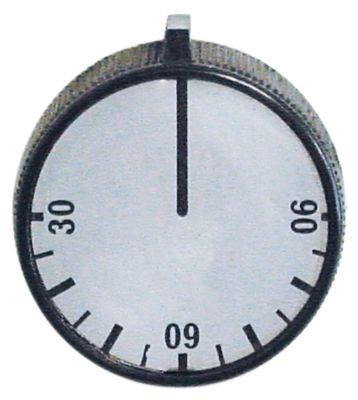 Knap Termostat T.maks. 90°C 30-90°C ø 45mm Akse ø 6x4,6mm Udglatning oppe passer til COLGED