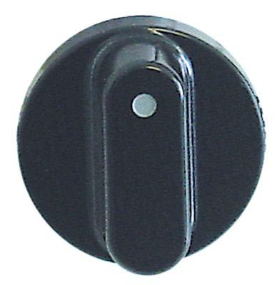 knob switch zero mark ø 38mm shaft ø 6x4.6mmshaft flat upper black