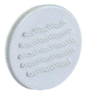 Knapsymbol Vand hvid