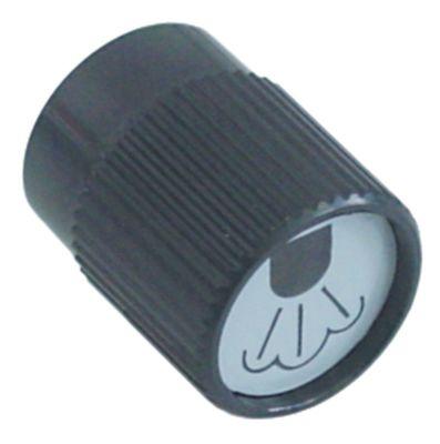 Knap Damp ø 38mm sort