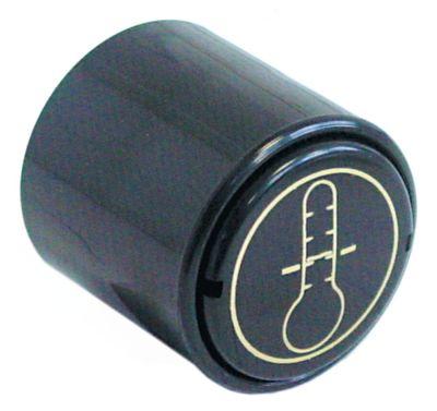 Knap Særlige tegn ø 46mm Akse ø 8x6,5mm Udglatning oppe