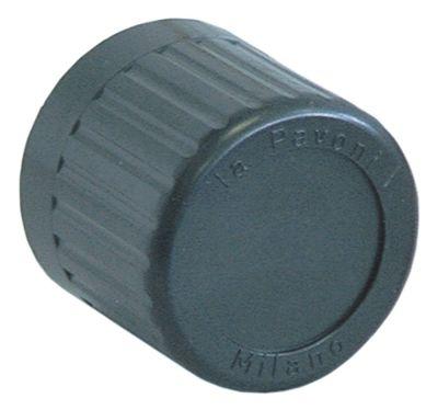 Knap ø 45mm Akse ø 9x7mm sort