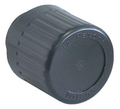 Knap ø 45mm Akse ø 9x7mm sort