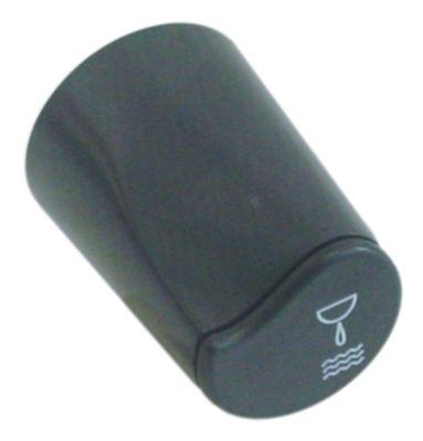 Knap Vand ø 40mm sort