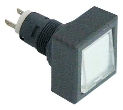 Meldingslygte antracit/klar Fatning T5.5K 27x27 Indbygningsmål ø16/24x24mm kvadratisk