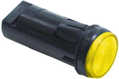 Signallampe ø 22mm 230V gul Tilslutning Skruetilslutning Temp.best. 60°C