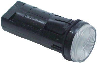 Signallampe ø 22mm 230V gennemsigtig Tilslutning Skruetilslutning