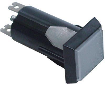 Signallampe ø 20mm 230V gennemsigtig