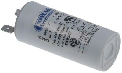 Driftskondensator 400V Plastik  - Tilslutning Fladstik 6,3 mm ø 30mm L 70mm