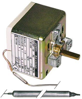 Termostat T.maks. 500°C 3-polet 3CO 16A Føler ø 8mm Føler L 155mm Kapillærrør 1000mm