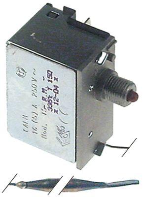 Sikkerhedstermostat Frakoblingstemp. 335°C 1-polet 16A Føler ø 5mm Føler L 80mm Kapillærrør