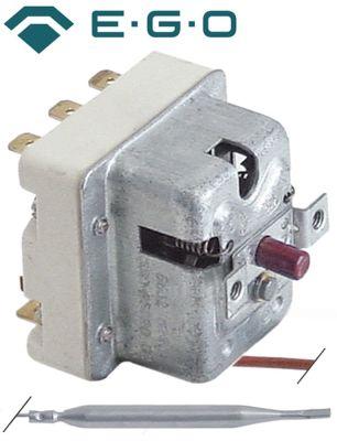Sikkerhedstermostat Frakoblingstemp. 230°C 3-polet 20A Føler ø 6mm Føler L 87mm Kapillærrør