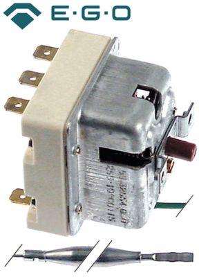 Sikkerhedstermostat Frakoblingstemp. 255°C 3-polet 20A Føler ø 6mm Føler L 77mm Kapillærrør