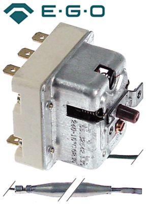 Sikkerhedstermostat Frakoblingstemp. 240°C 3-polet 20A Føler ø 6mm Føler L 87mm Kapillærrør