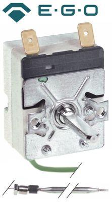 Termostat T.maks. 110°C 1-polet 1NO 16A Føler ø 6mm Føler L 115mm Kapillærrør 1430mm