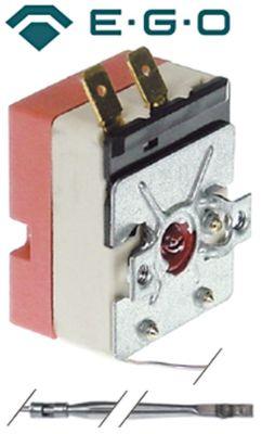 Termostat T.maks. 82°C 1NO 16A Føler ø 3mm Føler L 156mm Kapillærrør 600mm Pakdåse  -