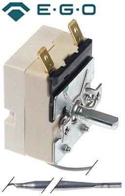 Termostat T.maks. 85°C 1-polet 1NO 16A Føler ø 4mm Føler L 124mm Kapillærrør 870mm Pakdås