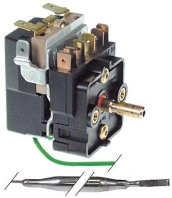 Termostat T.maks. 110°C 1-polet 1NO 16A Føler ø 6mm Føler L 140mm Kapillærrør 1650mm