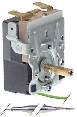 Termostat T.maks. 110°C 1-polet 1NO 16A Føler ø 6mm Føler L 140mm Kapillærrør 1600mm