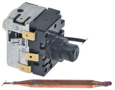 Sikkerhedstermostat Frakoblingstemp. 120°C 1-polet 16A Føler ø 6mm Føler L 75mm Kapillærrør