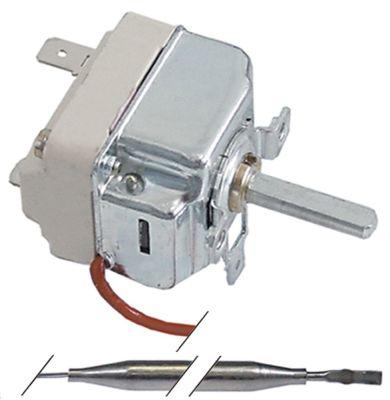 Termostat T.maks. 90°C 1-polet 1CO Føler ø 6mm Føler L 126mm Kapillærrør 900mm Akse ø