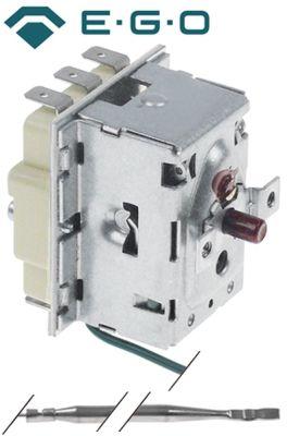 Sikkerhedstermostat Frakoblingstemp. 282°C 3-polet 20A Føler ø 4mm Føler L 157mm Kapillærrør