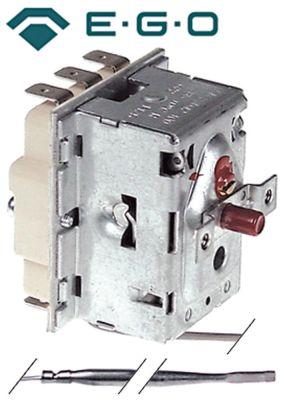 Sikkerhedstermostat Frakoblingstemp. 285°C 3-polet 20A Føler ø 4mm Føler L 128mm Kapillærrør
