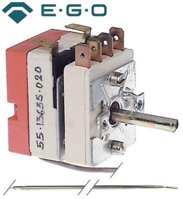 Termostat 1-polet 1NO 16A Føler ø 3mm Føler L 248mm Kapillærrør 1730mm Pakdåse  -