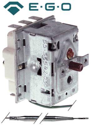 Sikkerhedstermostat Frakoblingstemp. 275°C 3-polet 20A Føler ø 4mm Føler L 157mm Kapillærrør