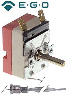 Termostat T.maks. 175°C 1-polet 1NO 16A Føler ø 6mm Føler L 98mm Kapillærrør 870mm