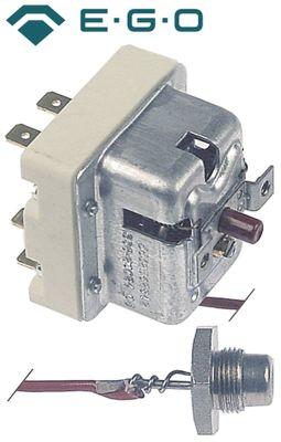 Sikkerhedstermostat Frakoblingstemp. 338°C 2-polet 20A Føler ø 11mm Føler L 16mm Kapillærrør