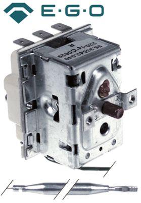 Sikkerhedstermostat Frakoblingstemp. 220°C 3-polet 3NC 20A Føler ø 6mm Føler L 107mm