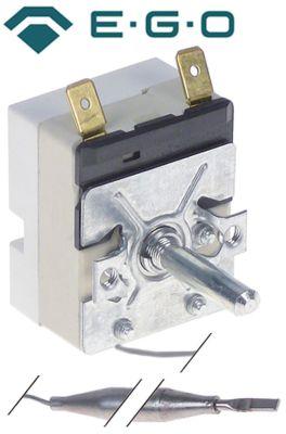 Termostat T.maks. 96°C 1-polet 1NO 16A Føler ø 6mm Føler L 94mm Kapillærrør 980mm Pakdåse