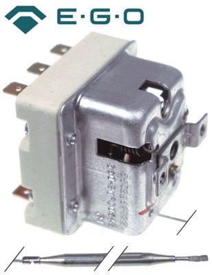 Sikkerhedstermostat Frakoblingstemp. 236°C 3-polet 20A Føler ø 6mm Føler L 77mm Kapillærrør